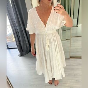 Bohemian style white dress